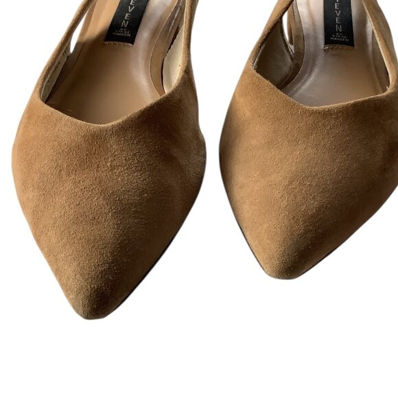 Steven By Steve Madden Womens Tan Suede Slingback Pointed Toe Flats Size 8.5 M - Picture 16 of 16